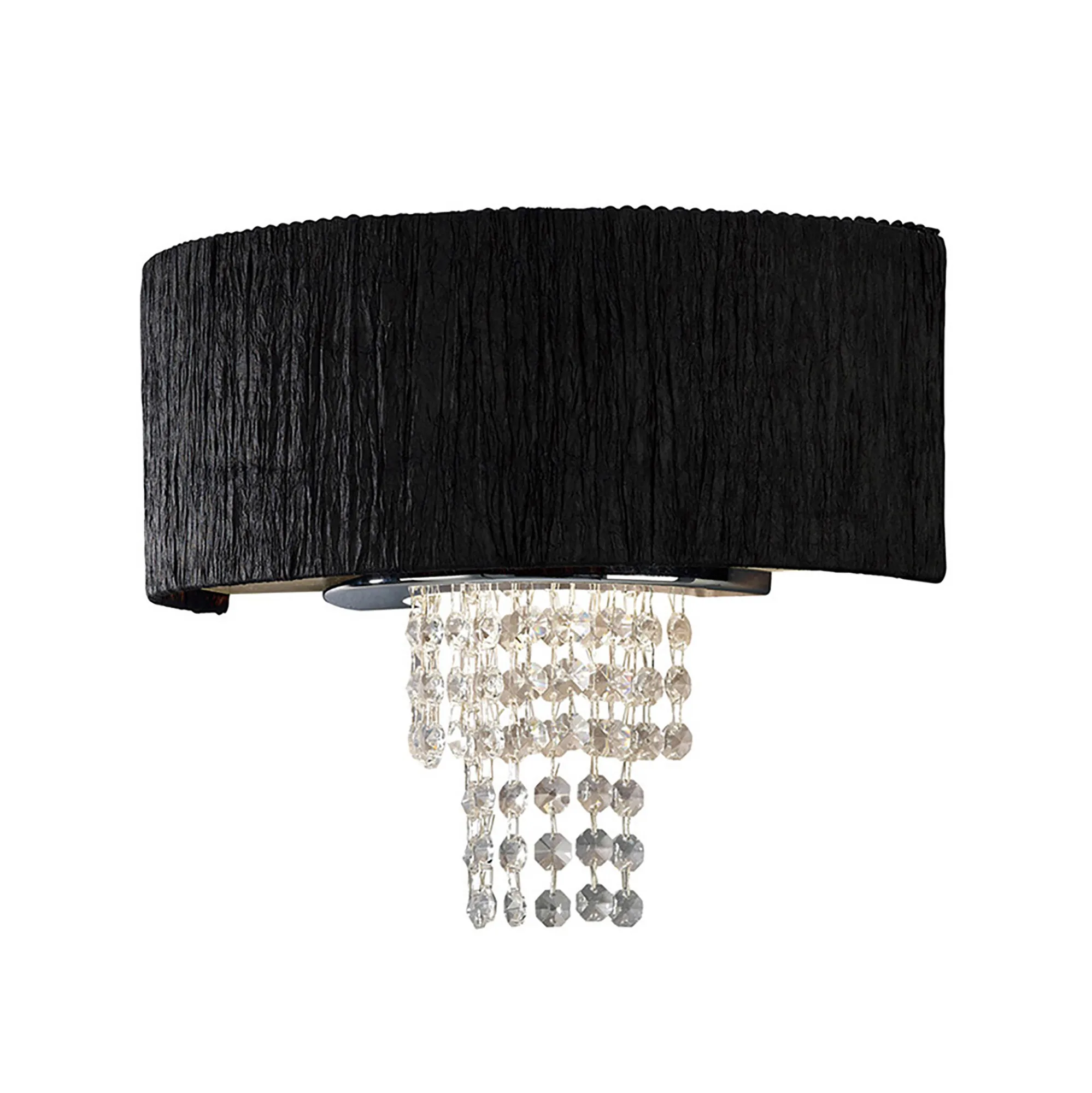 Nerissa Crystal Wall Lights Diyas Shaded Wall Lights